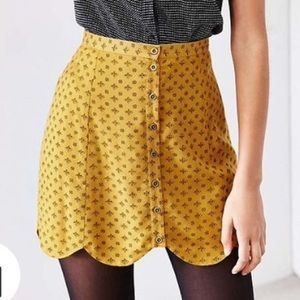 Urban Outfitters Cooperative Scalloped Skirt